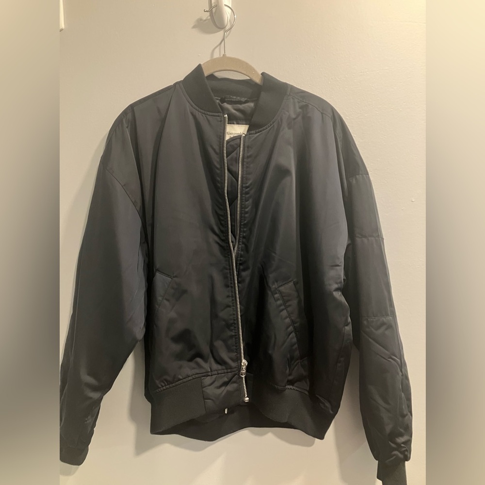 Abercrombie Black Bomber Jacket - Women’s size small